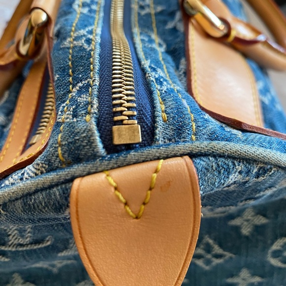 ❤️ 100% Authentic Louis Vuitton Denim Neo Speedy - Picture 9 of 16